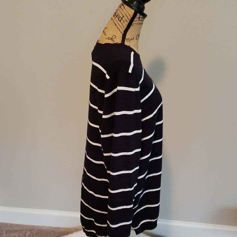 41 Hawthorn Black and White Long Sleeve Sweater - Picture 4 of 5